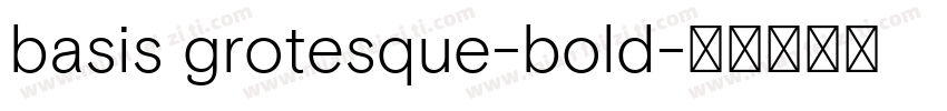 basis grotesque-bold字体转换